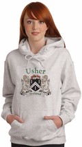 Usher Irish Coat of Arms Ash Hooded Sweat shirt - £29.02 GBP