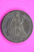 1887 P Seated Liberty Dime Exact Silver Coin In Pics Scarce Semi Key Dat... - $27.16