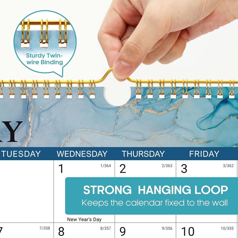 2025 Wall Calendar, 18 Monthly Wall January 2025 - June 2026, 11.5" x 14.7" Item image 4