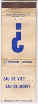 Matchbook Cover ? Cercle Lacordaire &amp; Ste Jeanne d&#39;Arc Montreal Quebec - £3.07 GBP