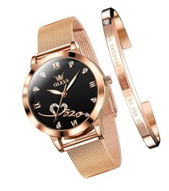 Ladies Watches Rose Gold Mesh Strap Fashion Dress for - $142.44