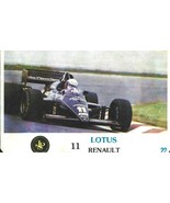 ⭕VTG Formula 1 LOTUS RENAULT pocket calendar 1986 F1 pilot CAR - $6.94 CAD