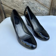 Women&#39;s Cole Haan Air Lainey Wedge Black Patent Leather Size 9B - £25.31 GBP