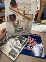 Lot STAN &quot;The Man&quot; MUSIAL 1993 MLB 11 x 14  Poster Cardinals + Photo Pocket Note - £11.63 GBP