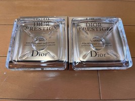Christian Dior Prestige Le Savon Soap Tray soap Dish 8 x 1.5cm SET of 2 - £87.00 GBP