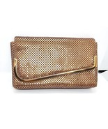 Glam Rock Gold Mesh Vintage 80s? Convertible Clutch Handbag W/ Shoulder ... - $369.43 MXN