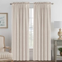 Curtains For The Living Room That Are Elegant Natural Linen Blended, 52&quot; X 96&quot;). - $43.98