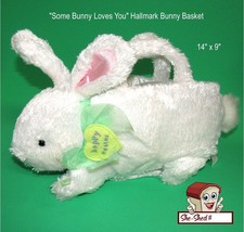 Some Bunny Loves You Hallmark Easter Bunny Basket 14 inch Soft Plush Toy - £11.94 GBP