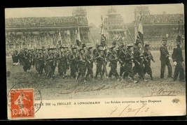 Vintage Military Postcard WWI 1913 Cancel Tonkinese Rifles Indochina Soldiers - £27.82 GBP