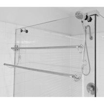 Diy Over The Door 2 Tier Towel Rack For Shower &amp; Bathroom, Towel Hanger For 32.5 - £61.15 GBP