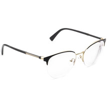 Versace Eyeglasses MOD. 1247 1252 Black&amp;Gold Half Rim Frame Italy 52[]17 140 - £80.17 GBP