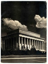 The Tea Room Menu Woodward &amp; Lothrop Washington DC 1938 Lincoln Memorial Cover  - £59.28 GBP