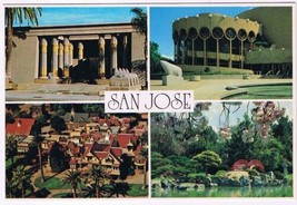 Postcard San Jose Rosicrucian Egyptian Museum &amp; Art Gallery Winchester - £1.69 GBP