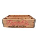 Vintage Frank&#39;s Beverages Soda Bottle Wood Wooden Crate Box 1976 Philade... - €43,41 EUR