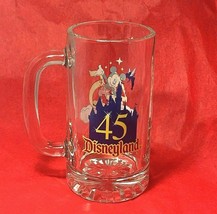 Disneyland 45 Years of Magic Tinkerbell &amp; Mickey 6 &quot; Beer Glass - $9.85