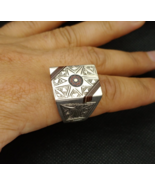 Tuareg Ring Silver Ebony Vintage Men's Us Sahara Moroccan African Handmade Gift - $1,491.70 MXN
