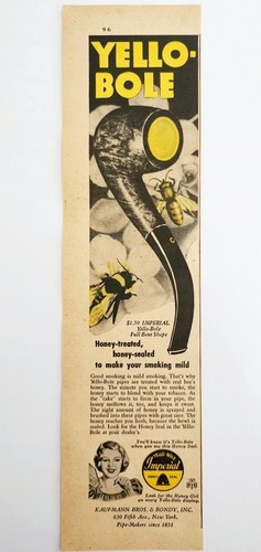 1947 Kaufman Yello Bole Pipe Advertisement Tobacco Smoking Supply DWNN18 Item image 2