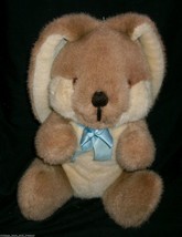 12&quot; Vintage 1985 R Dakin Brown Easter Bunny Rabbit Stuffed Animal Plush Toy Tan - £26.16 GBP