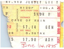 1975 Pink Floyd Concert Ticket Stub Wish You Were Here Roosevelt Stadium NJ - $105.86