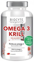 Biocyte Longevity Omega 3 Krill 90 Capsules - $120.00