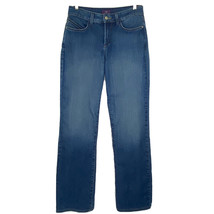 NYDJ Not Your Daughters size 4 Bootcut Stretch Denim Blue Jean 29x32 Embroidered - £28.34 GBP