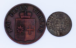 Plein De 2 Allemand États Pièces 1830 - 1867 Wurttemberg Et Waldeck-Pyrmont - $1,252.70 MXN