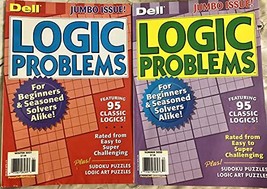 Lot of (2) Dell Logic Problems Puzzles Full Size Puzzle Books Jumbo Issue! 2020  - $18.76