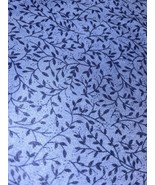 Vintage Fabric Polyester Knit Denim Blue Leaves &amp; Vines Garment Dress Ju... - $995.57 MXN