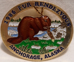 1986 Anchorage Fur Rondy Rendezvous Collector Pin/Beaver-Mint Condition - £19.59 GBP