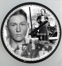 Bonnie and Clyde Clock - £27.45 GBP