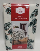 Holiday Time 70&quot; Round Christmas PEVA Tablecloth - £11.86 GBP