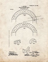 Brick for Building Arches Patent Print - Old Look - $7.95+