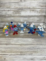 Smurfs Figures Mc Donalds Happy Meal Toys Peyo - Lot Of 11 - £10.19 GBP