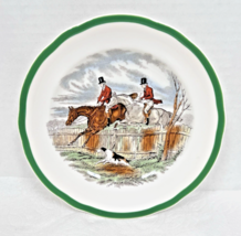 Spode Herring Hunt Fox Hunt Hunting Salad Plate First Over 7.5&quot; Excellen... - $24.70