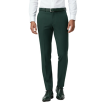 Men Renoir Flat Front Suit Separate Pants Slim Fit Soft Feel Slacks 201-9 Green image 6