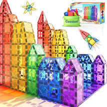 Magnetic Tiles Kids Toys STEM Magnet Toys for Toddler Magnetic Blocks - £28.96 GBP
