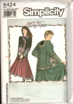 Simplicity 9424 Misses S to L Daisy Kingdom Lined Jacket Uncut Sewing Pattern - £8.82 GBP