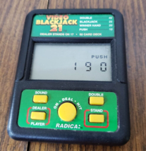 Radica Vintage Handheld Video Game Blackjack 21 Tested Working - $4.94