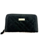 Vera Bradley Black Quilted Zip Around Wallet – Animal Print Interior, RF... - $20.48 CAD