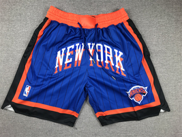 New York Knicks Classic Royal Mesh Pockets Shorts - £29.95 GBP