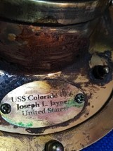 U.S Navy WW2 USS Colorado battleship joseph L. Jayne brass diving helmet - $256.00