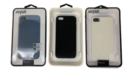 3x Case fits Apple iPhone 5 5s SE Protective Cover Solid Black White Blue Retail - £11.99 GBP