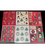 Vintage Sticker Lot Christmas 6 Sheets  AGC &amp; Hallmark  - $332.64 MXN