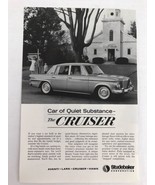 Studebaker The Cruiser Vtg 1963 Print Ad Family Outside Church - $9.89