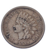 1859 1C Indian Head Cent (Very Fine, VF Condition) - €42,22 EUR