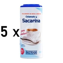 5 x Saccharin Sweetener 850 Tablets Cyclamate Sugar Substitute Spices Bulk - £55.78 GBP