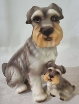 Vintage Schnauzer Dog Puppy Figurine Figure 6&quot; Tall - £27.97 GBP