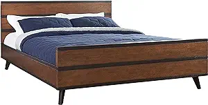 Home Dcor Marsden Wood Queen Bed Platform, Walnut - $1,216.99