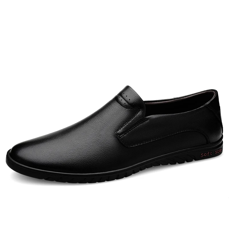 Brand Men Genuine Leather Shoes New Spring Summer Male Loafers Dress Sho... - £53.37 GBP