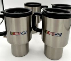 NASCAR STAINLESS STEEL HEATED 12V 14 oz TRAVEL MUG (Set of 4) - $230.50 MXN